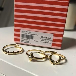 Stella & Dot Aurora ring set